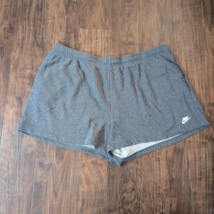 Nike 3x Women's Athletic Gray Shorts Plus Size Elastic Waist Shorts